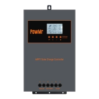 Solarny regulator ładowania PowMr MPPT 100A 12/24/36/48V LCD+USB do wszystkich aku