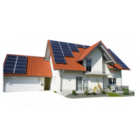 Kompletna elektrownia słoneczna 3,6kW+6x550W inwerter 1-faz, system montazowy na dachówkę ceramiczną